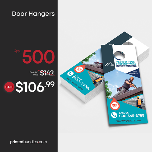 door hangers for roofing company