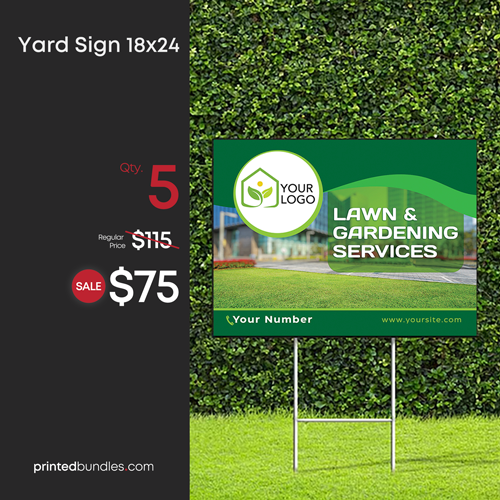 landscaping company yard sign